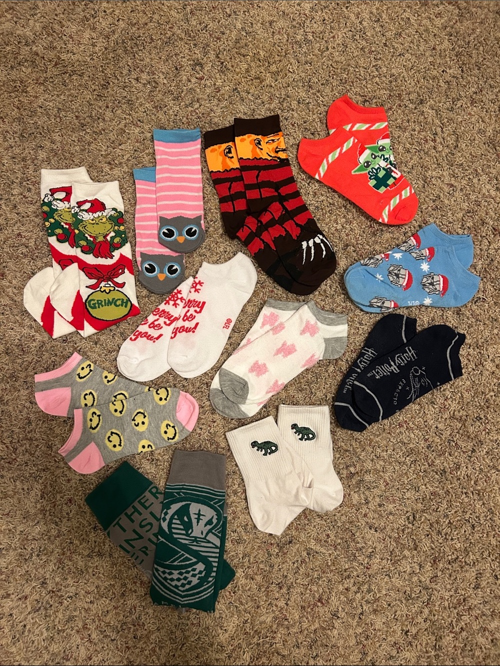 Fun assorted socks